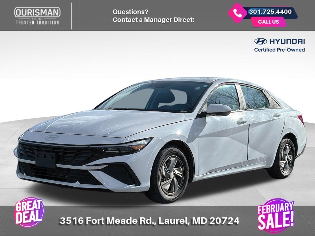 Certified 2025 Hyundai Elantra SE with VIN KMHLL4DGXSU867433 for sale in Maryland City, MD