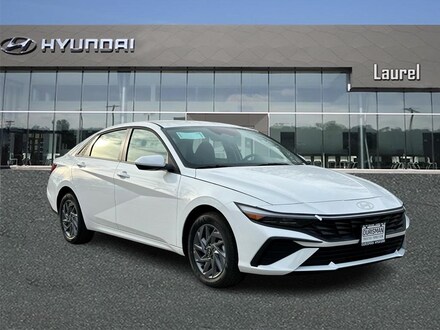 2025 Hyundai Elantra Hybrid Blue Sedan