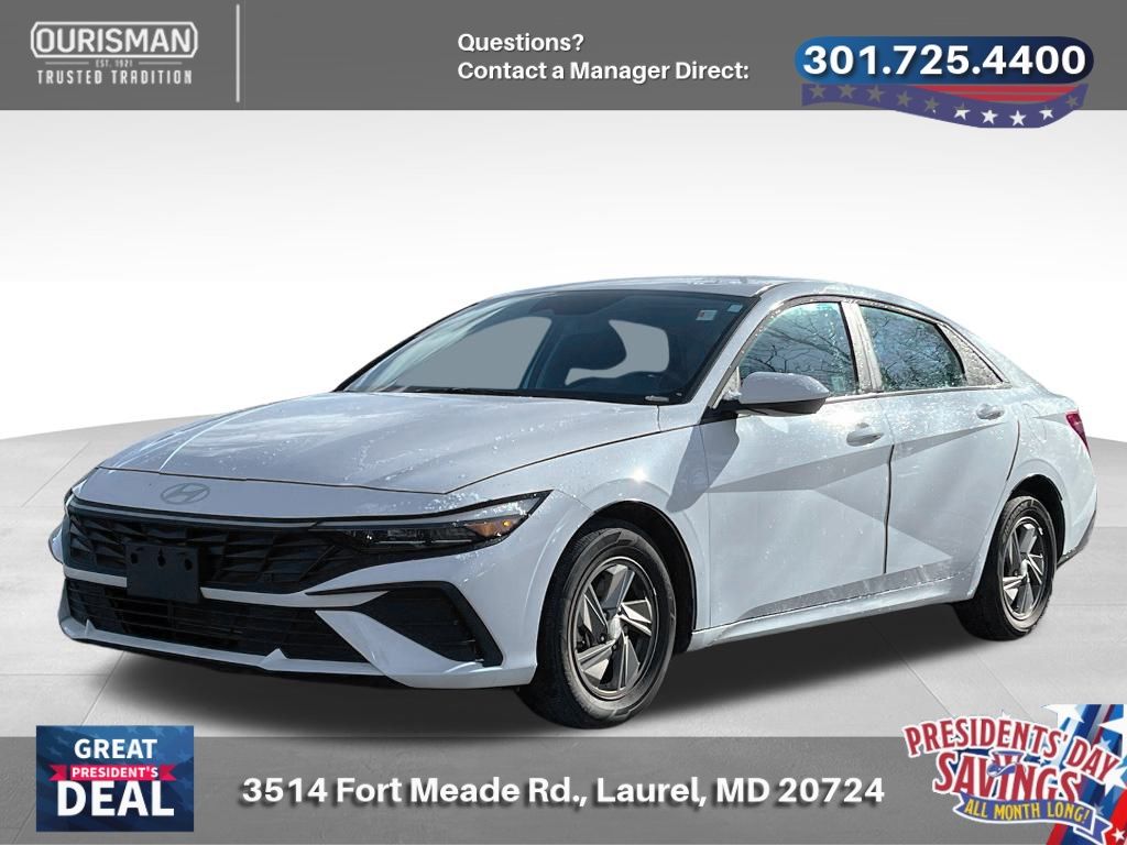 Certified 2025 Hyundai Elantra SE with VIN KMHLL4DGXSU867433 for sale in Maryland City, MD