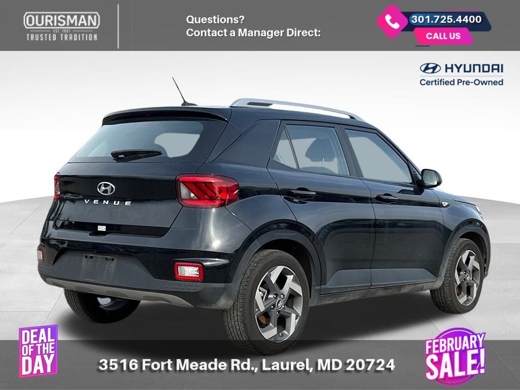 Certified 2025 Hyundai Venue SEL with VIN KMHRC8A34SU346811 for sale in Maryland City, MD