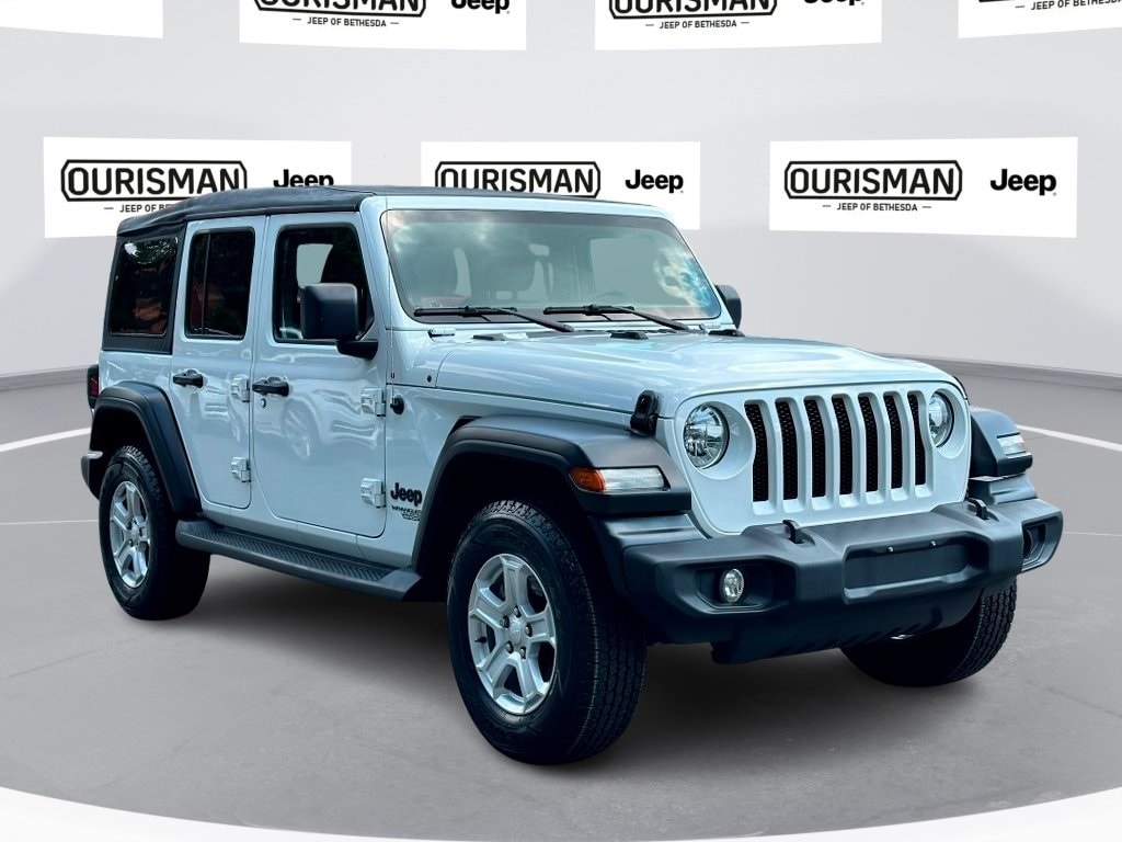 Used 2021 Jeep Wrangler Unlimited Sport S with VIN 1C4HJXDN8MW854512 for sale in Bethesda, MD