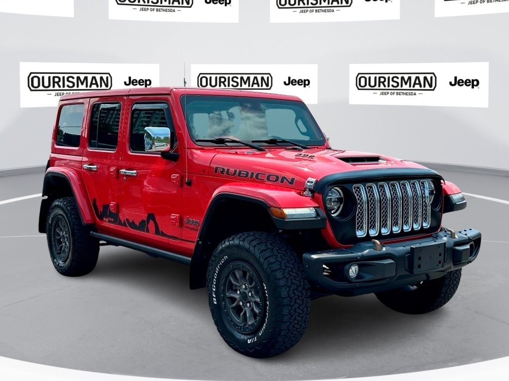 Certified 2021 Jeep Wrangler Unlimited Rubicon 392 with VIN 1C4JJXSJ3MW752116 for sale in Bethesda, MD