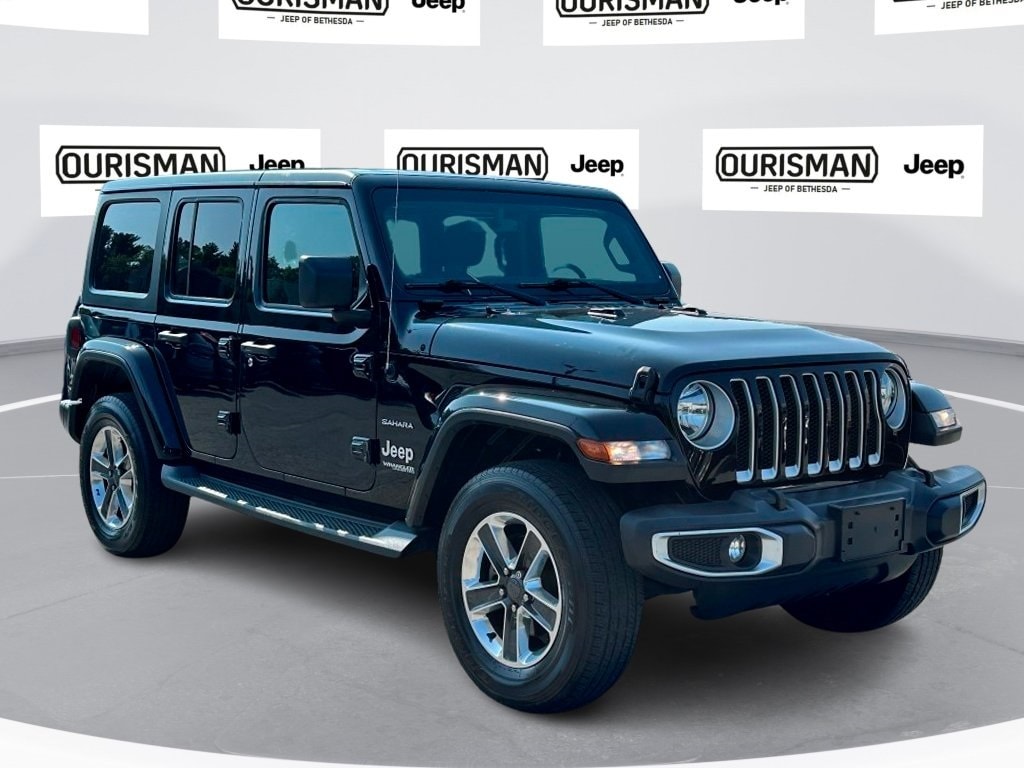 Certified 2019 Jeep Wrangler Unlimited Sahara with VIN 1C4HJXEG7KW532604 for sale in Bethesda, MD