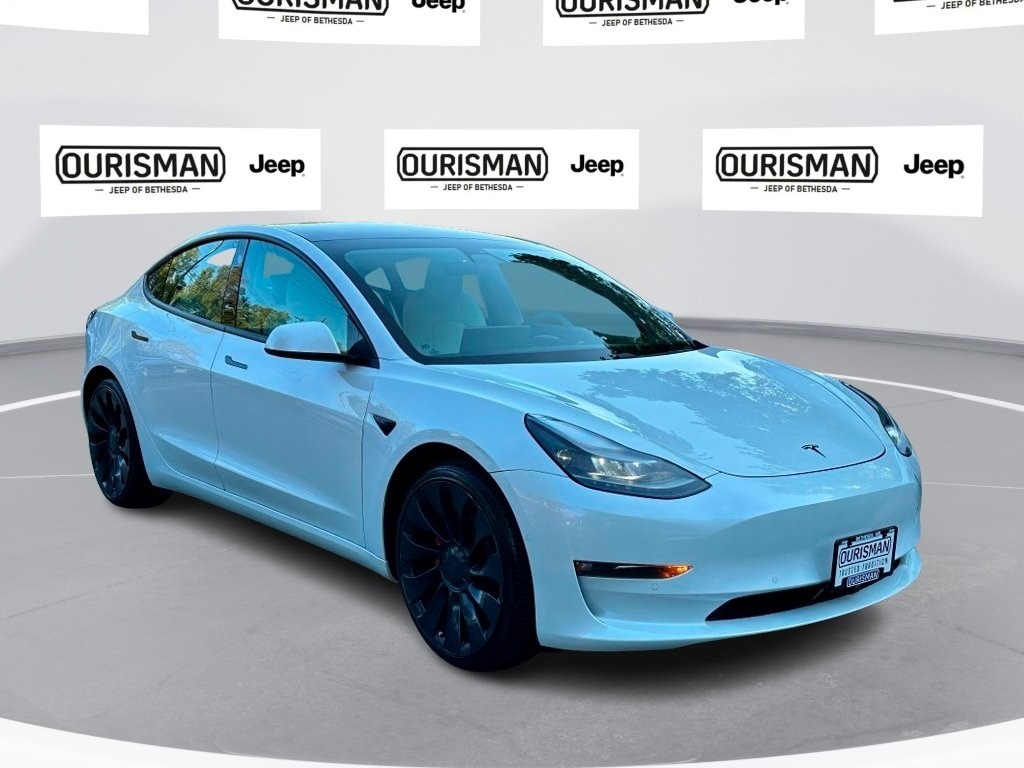 Used 2021 Tesla Model 3 Base with VIN 5YJ3E1EC2MF870525 for sale in Bethesda, MD