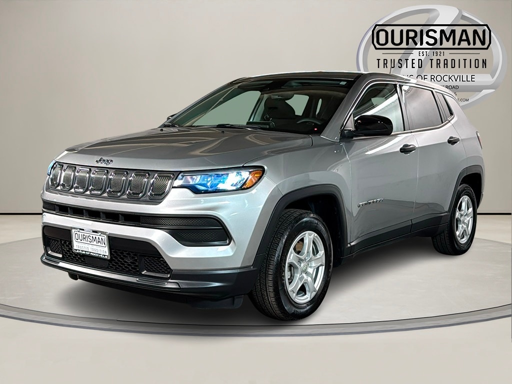 Used 2022 Jeep Compass Sport with VIN 3C4NJCAB3NT167984 for sale in Derwood, MD