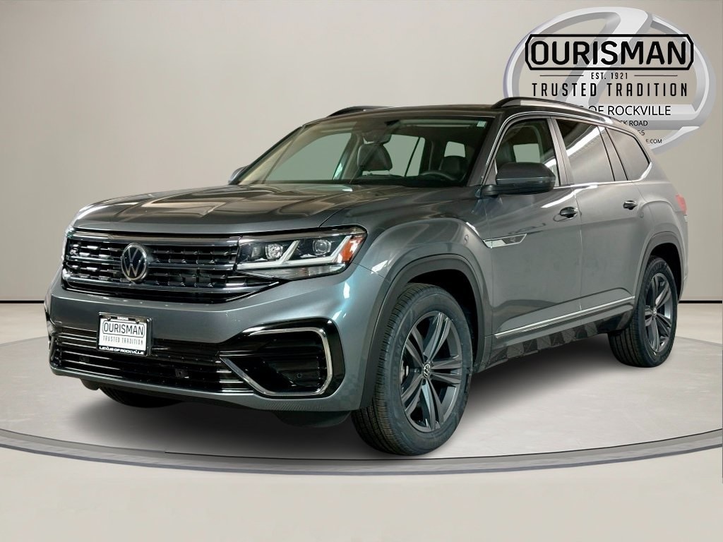 Used 2021 Volkswagen Atlas SE w/Tech R-Line with VIN 1V2RR2CA0MC587302 for sale in Rockville, MD
