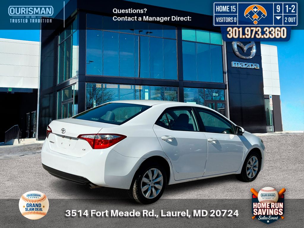 Used 2016 Toyota Corolla LE with VIN 5YFBURHE8GP503132 for sale in Laurel, MD