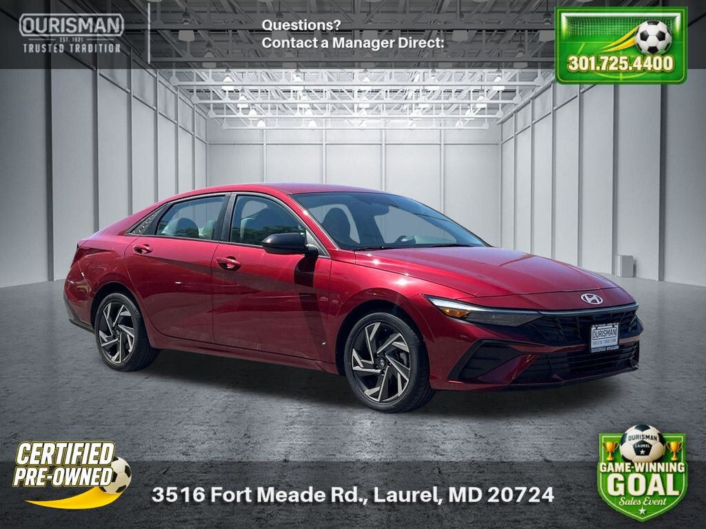 Certified 2025 Hyundai Elantra SEL Sport Sedan