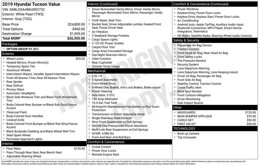 Used 2019 Hyundai Tucson Value SUV