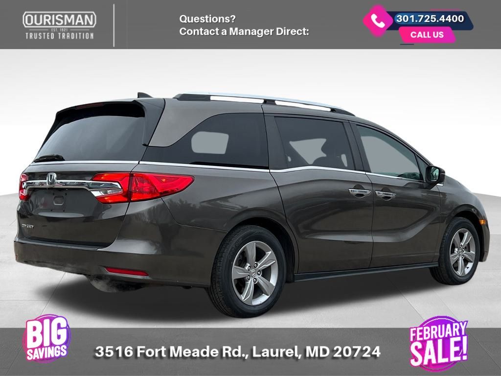 Used 2018 Honda Odyssey EX-L with VIN 5FNRL6H72JB036973 for sale in Maryland City, MD