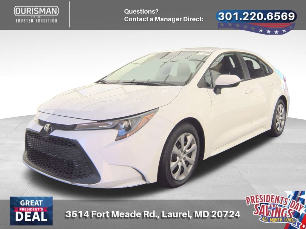 Used 2021 Toyota Corolla LE with VIN 5YFEPMAE4MP242837 for sale in Maryland City, MD