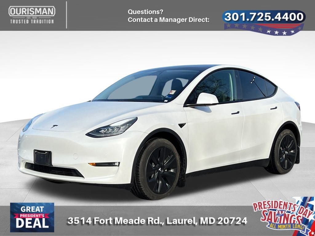 Used 2021 Tesla Model Y Long Range with VIN 5YJYGDEEXMF245003 for sale in Maryland City, MD