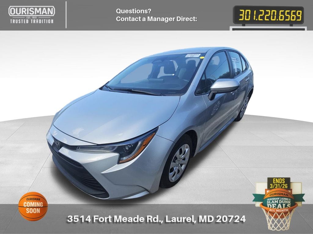 Used 2024 Toyota Corolla LE with VIN 5YFB4MDE7RP093550 for sale in Maryland City, MD
