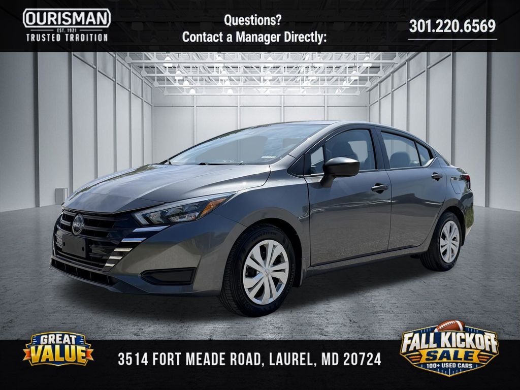 Used 2025 Nissan Versa Sedan S with VIN 3N1CN8DV3SL823873 for sale in Temple Hills, MD