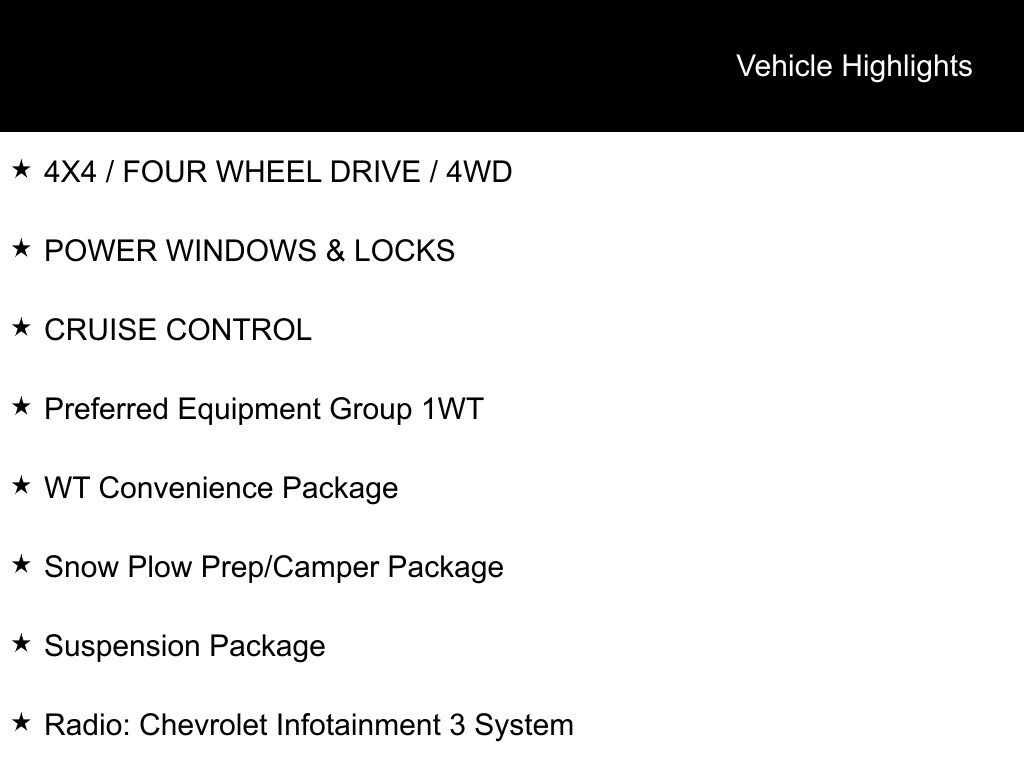 Used 2020 Chevrolet Silverado 2500HD Work Truck Truck