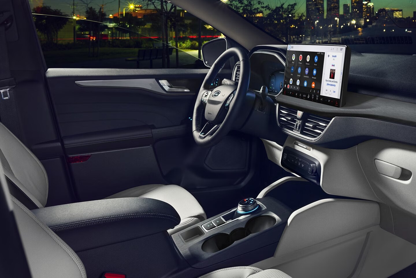 Interior of a new Ford Escape