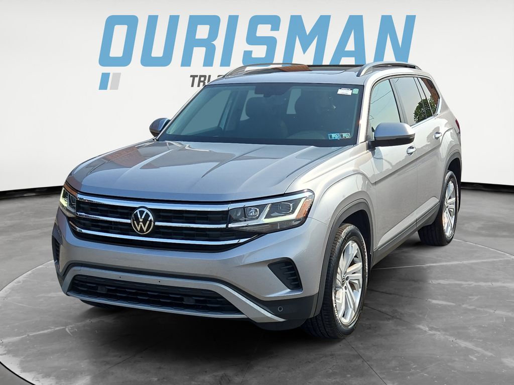 Used 2021 Volkswagen Atlas SE w/Tech with VIN 1V2KR2CA3MC603560 for sale in Newark, DE