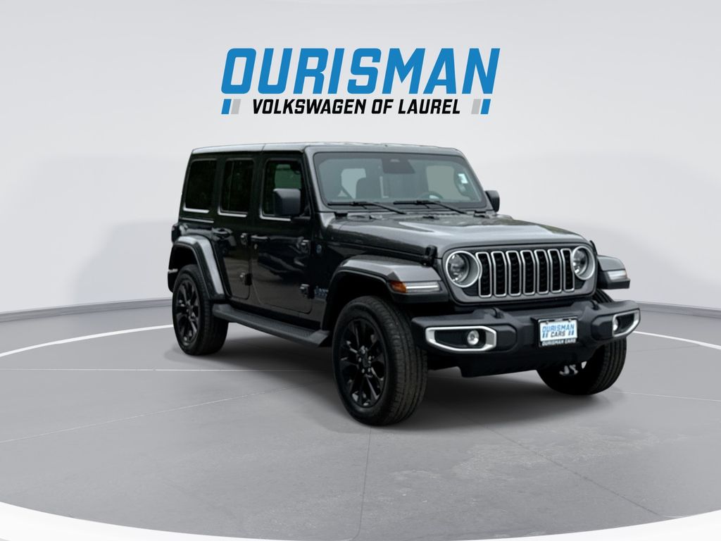 Used 2025 Jeep Wrangler 4xe Sahara 4XE with VIN 1C4RJXP68SW583862 for sale in Laurel, MD