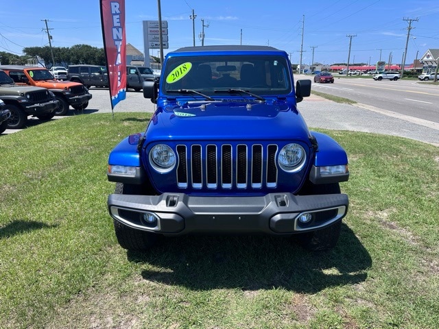 Certified 2018 Jeep All-New Wrangler Unlimited Sahara with VIN 1C4HJXEN1JW185901 for sale in Kill Devil Hills, NC