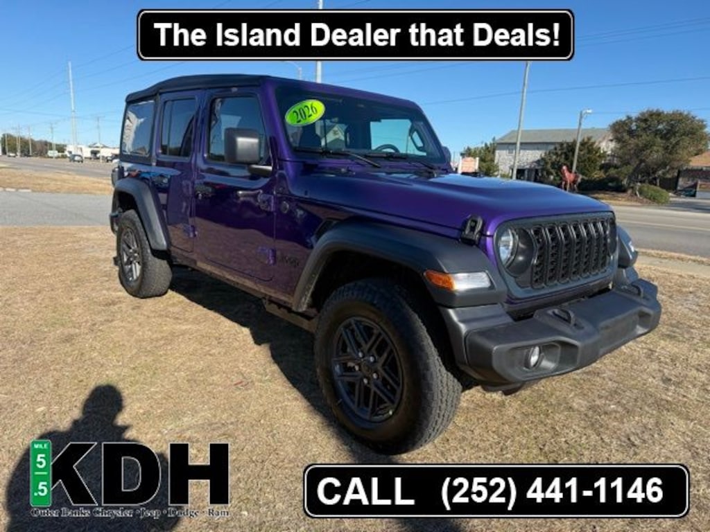 New 2026 Jeep Wrangler 4-DOOR SPORT S Sport Utility