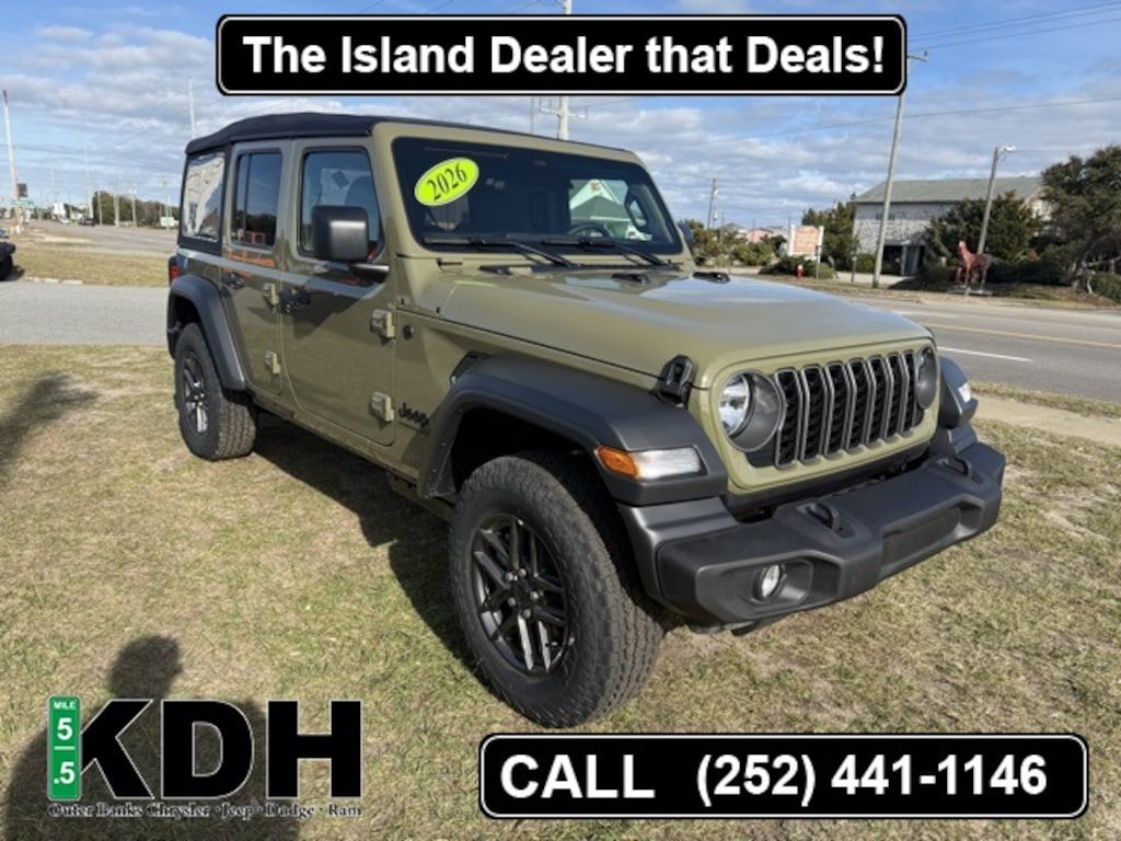 New 2026 Jeep Wrangler 4-DOOR SPORT S Sport Utility