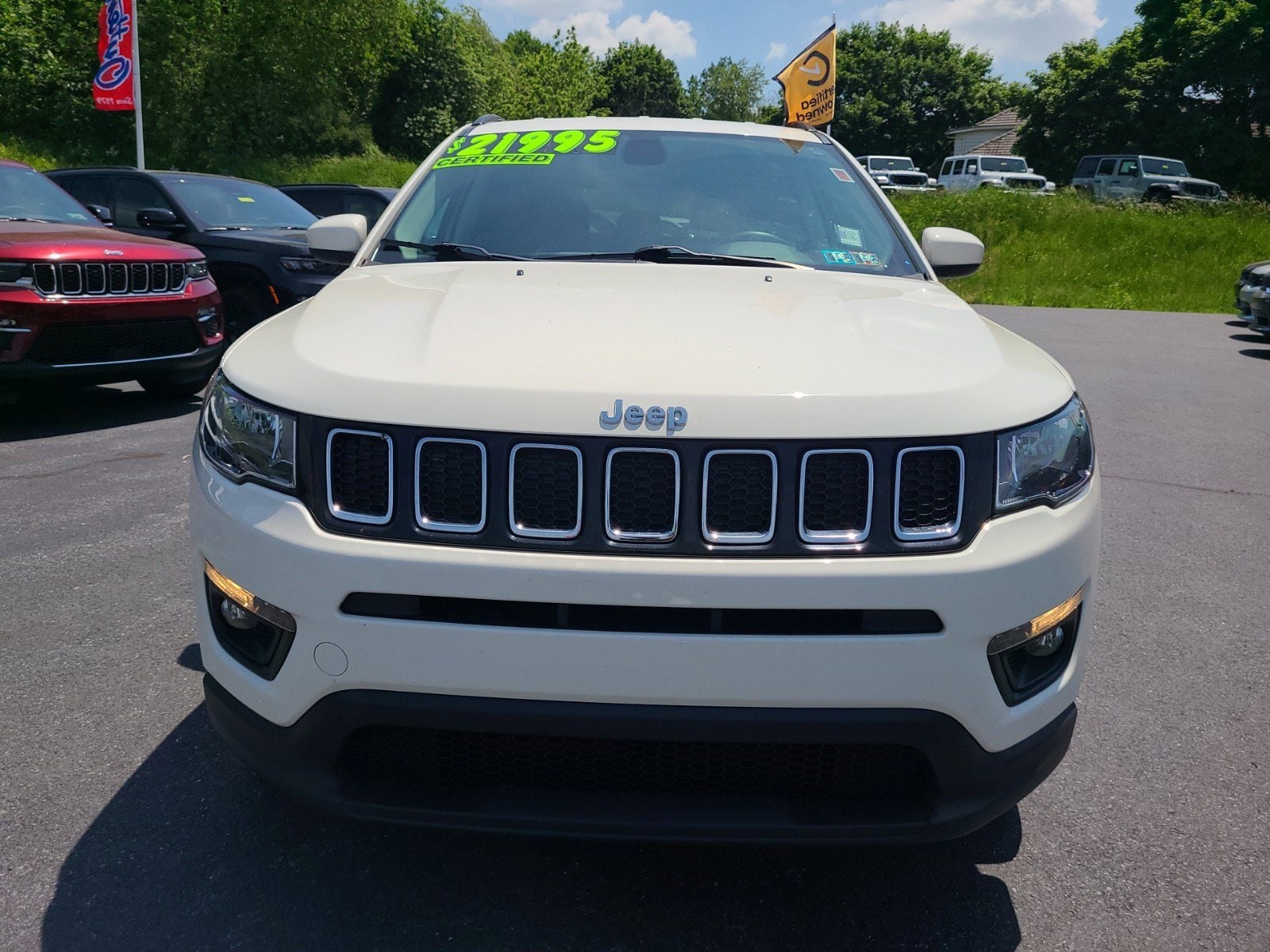 Certified 2020 Jeep Compass Latitude with VIN 3C4NJDBB2LT145475 for sale in Hamburg, PA