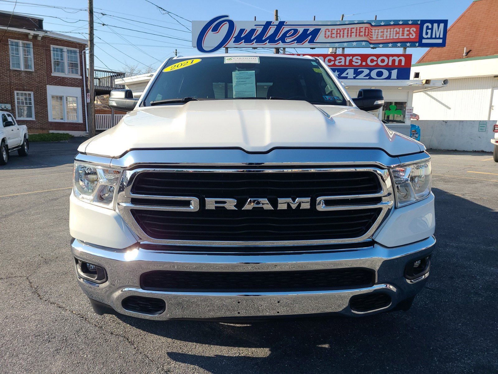 Used 2021 RAM Ram 1500 Pickup Big Horn/Lone Star with VIN 1C6RRFFG4MN618944 for sale in Tamaqua, PA