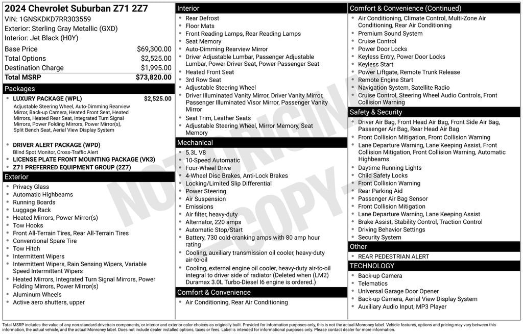 2024 Chevrolet Suburban Z71 - Photo 37