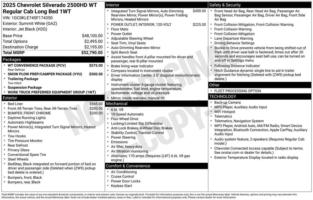 2025 Chevrolet Silverado 2500HD Work Truck - Photo 11