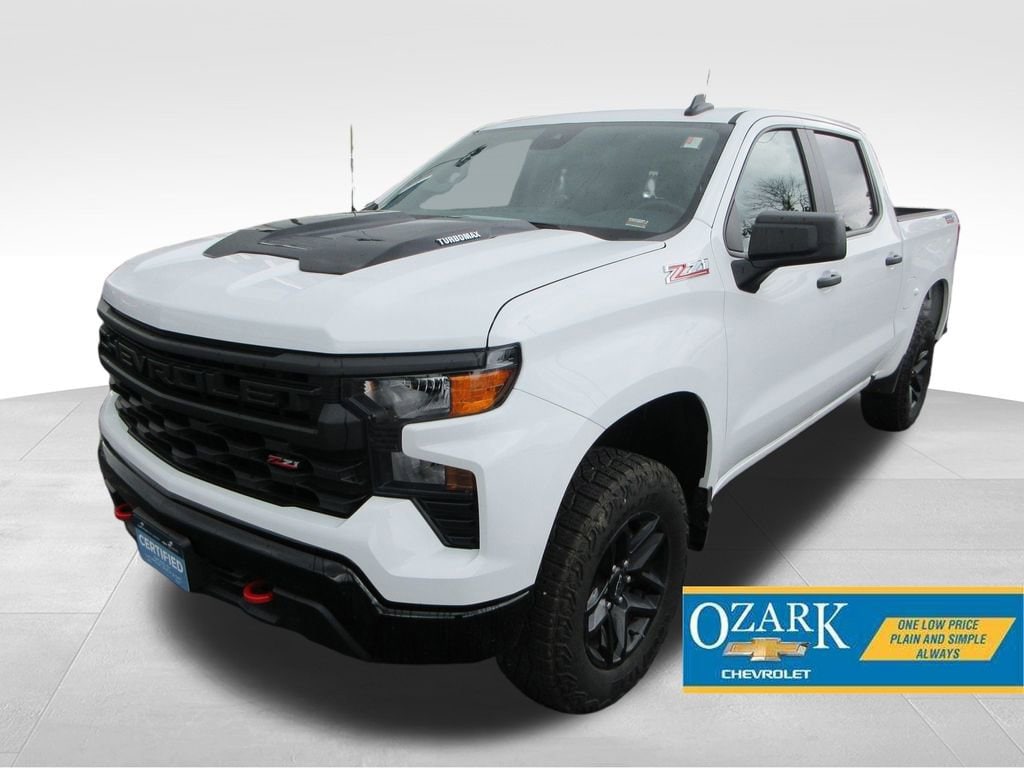 Certified 2024 Chevrolet Silverado 1500 Custom Trail Boss Truck Crew Cab