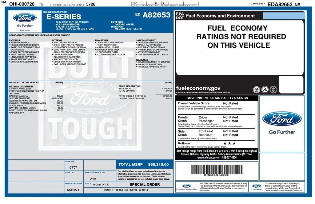 Used 2014 Ford E-350SD XLT Wagon