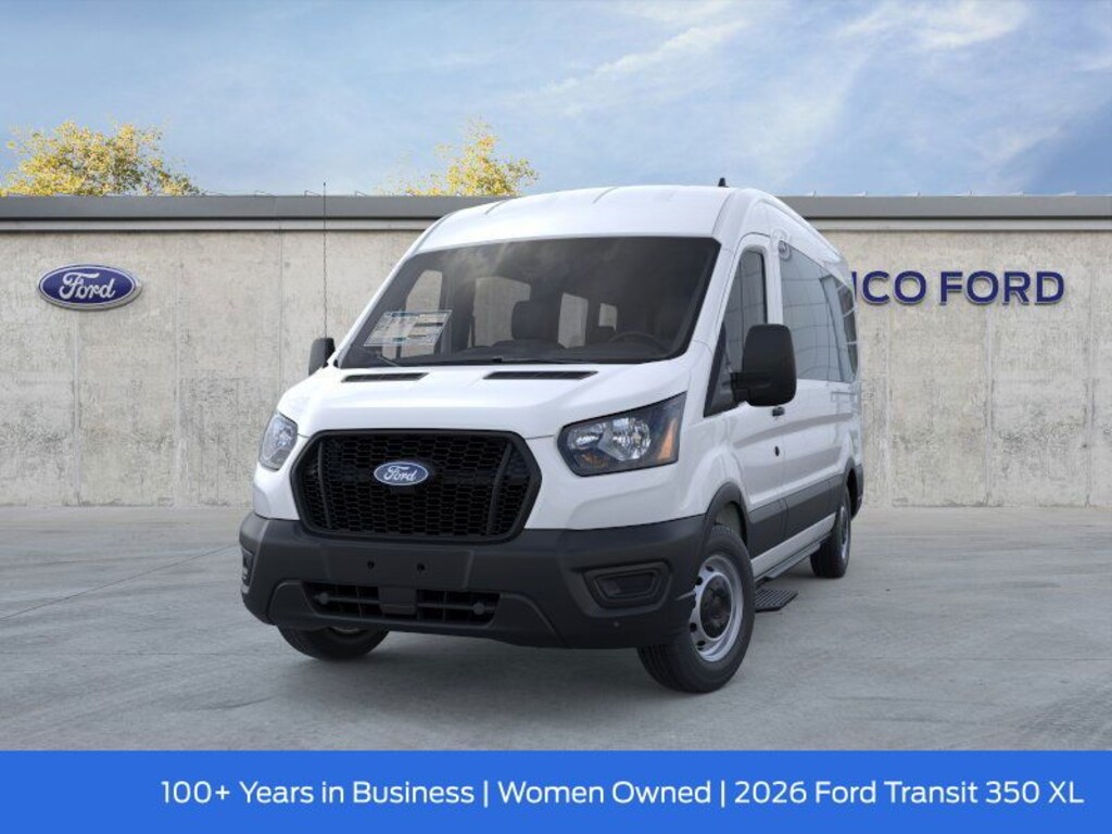 New 2026 Ford Transit-350 Passenger Passenger Van XL Wagon Medium Roof Van