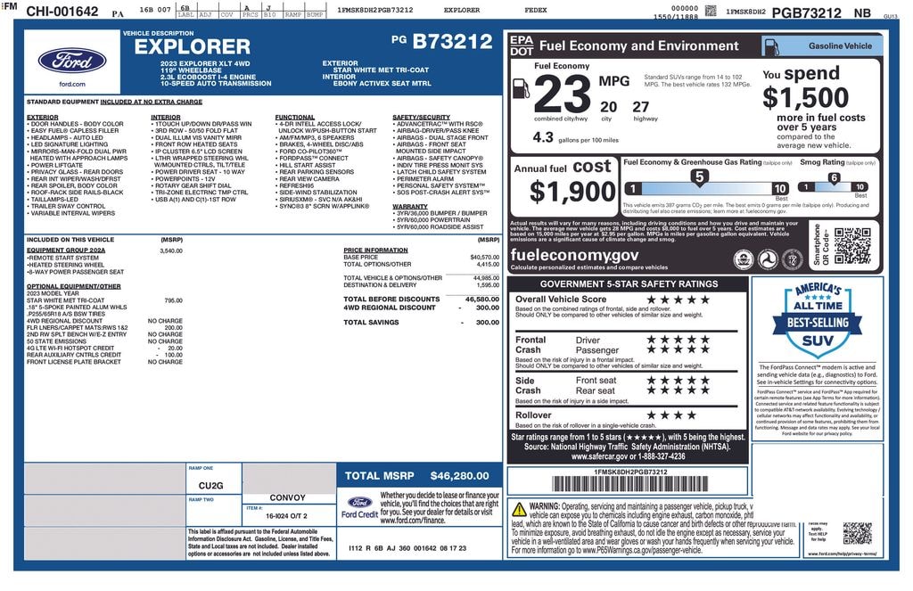 Used 2023 Ford Explorer XLT SUV