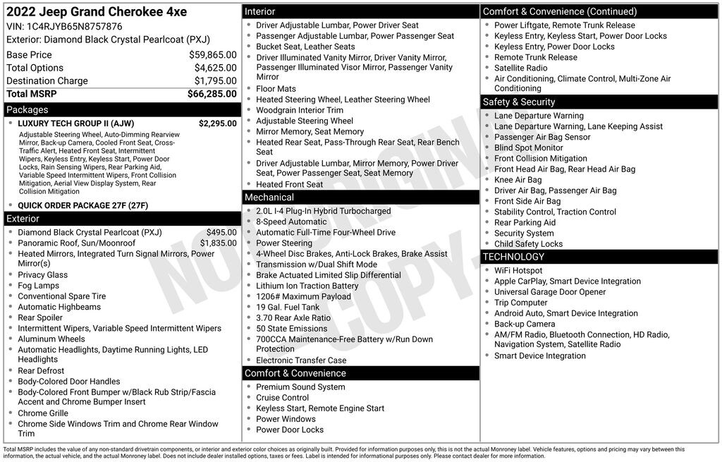 Certified 2022 Jeep Grand Cherokee 4xe Base SUV