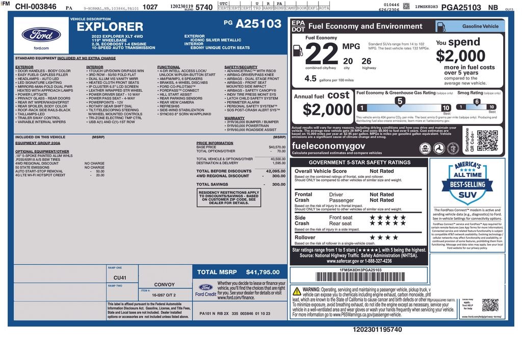 Used 2023 Ford Explorer XLT SUV