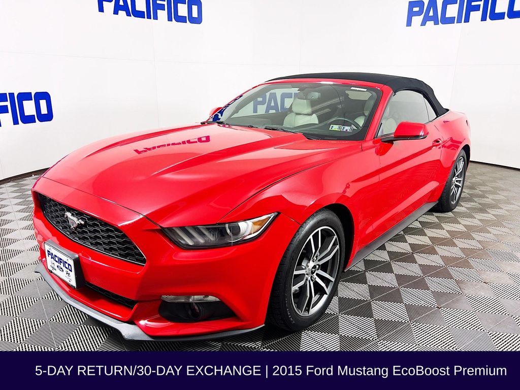 2015 Ford Mustang EcoBoost Premium Convertible photo 3