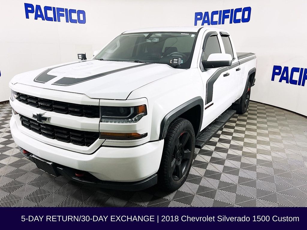 Used 2018 Chevrolet Silverado 1500 Silverado Custom Truck Double Cab