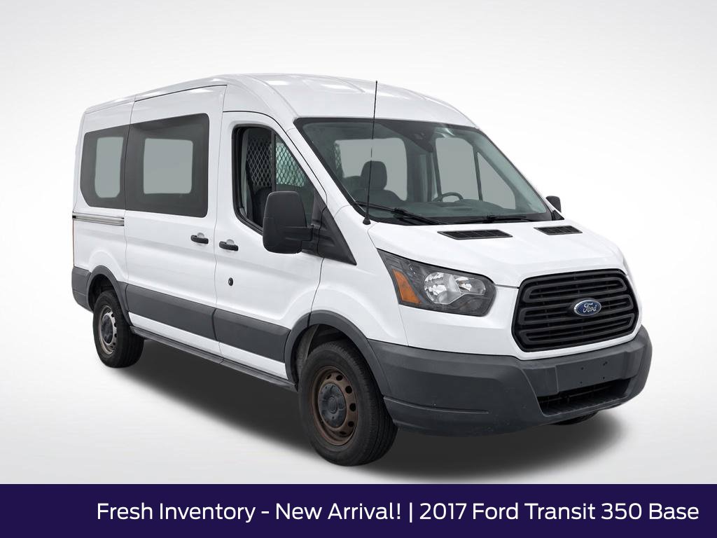 Certified 2017 Ford Transit-350 w/Sliding Pass-Side Cargo-Door Van Medium Roof Cargo Van