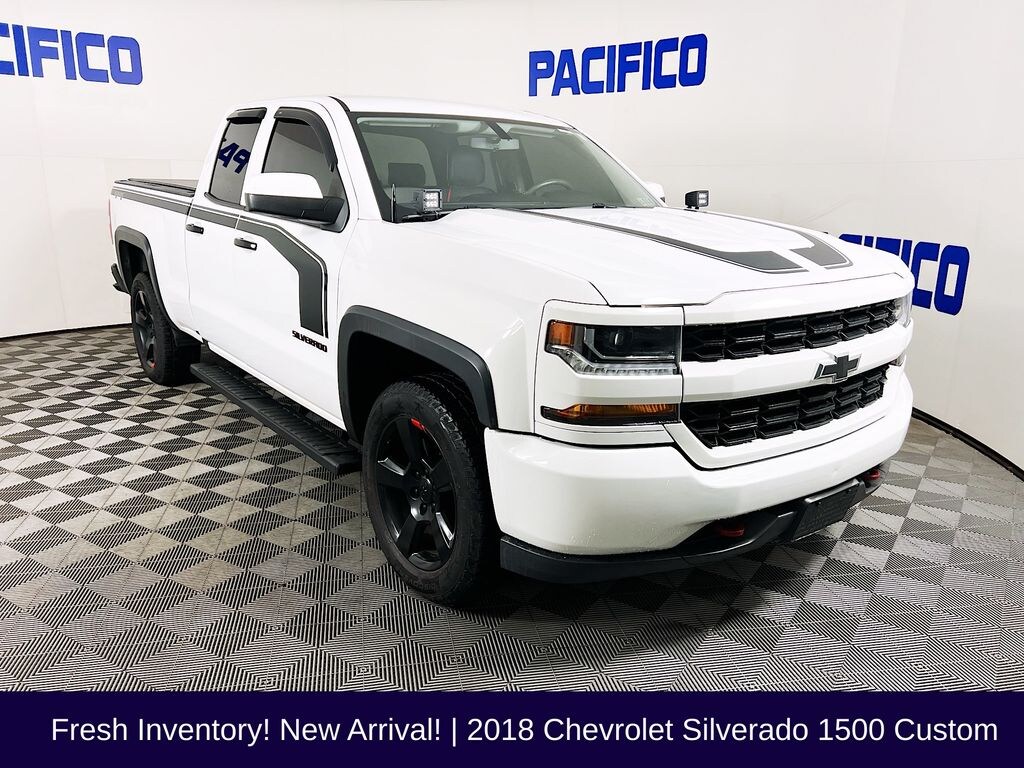 Used 2018 Chevrolet Silverado 1500 Silverado Custom Truck Double Cab