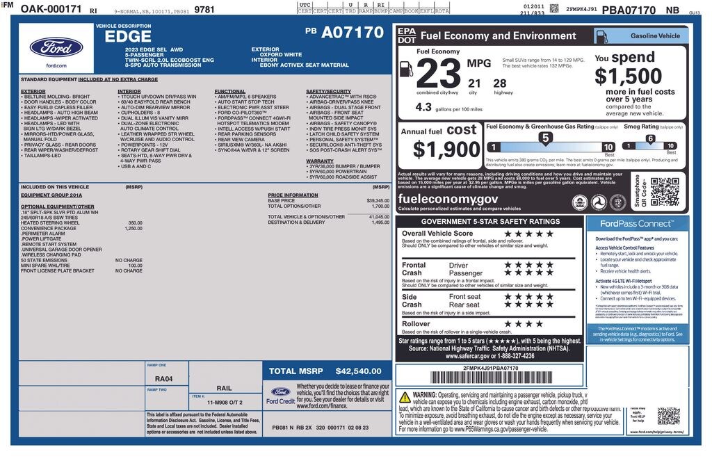 Used 2023 Ford Edge SUV