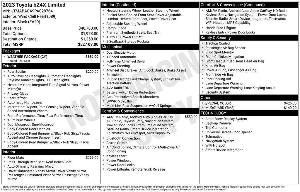 Certified 2023 Toyota bZ4X Limited SUV
