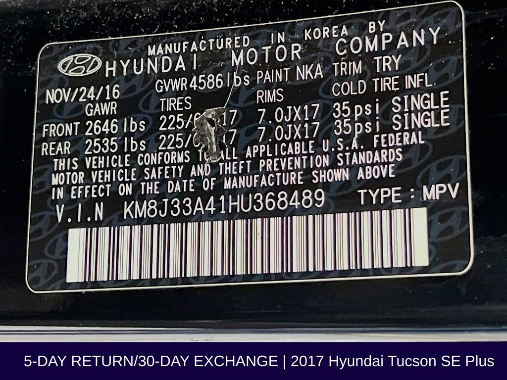 2017 Hyundai Tucson SE Plus - Photo 37
