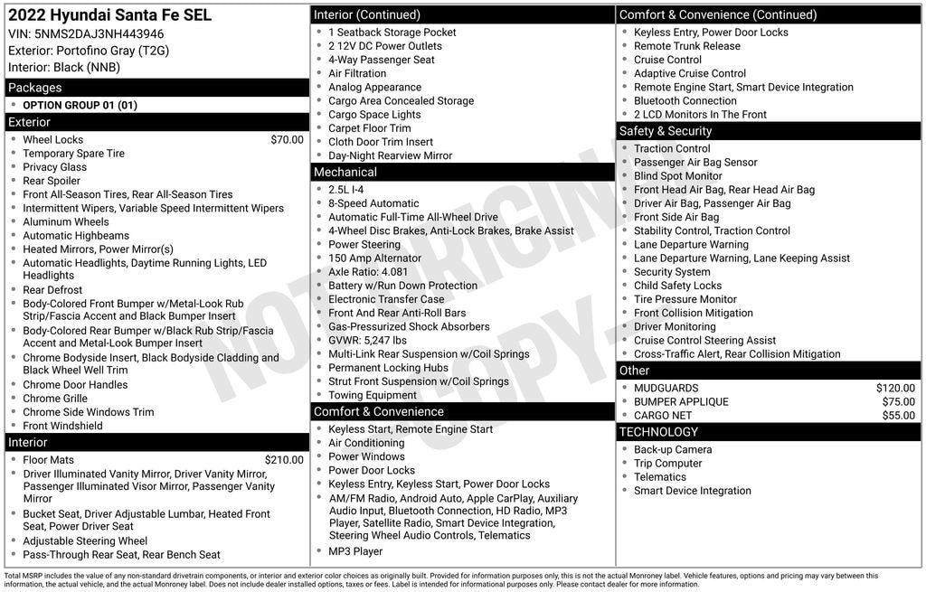 Used 2022 Hyundai Santa Fe SEL SUV