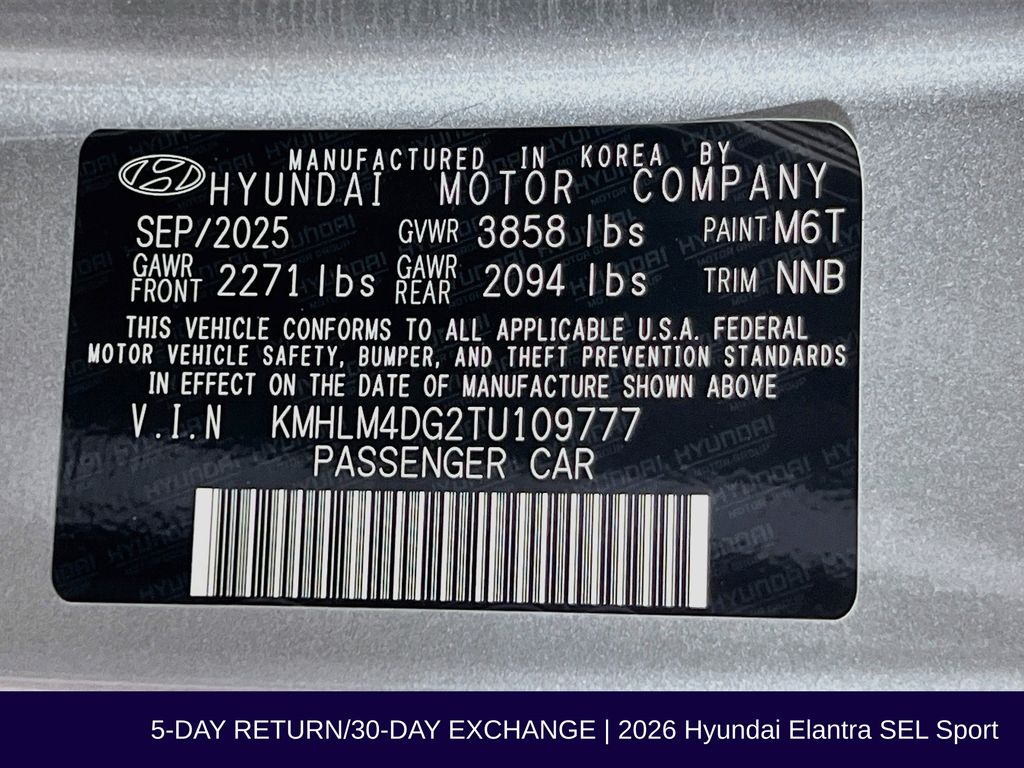 2026 Hyundai Elantra SEL Sport - Photo 34