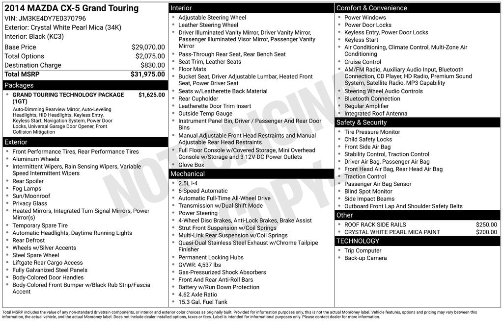 Used 2014 Mazda CX-5 Grand Touring SUV