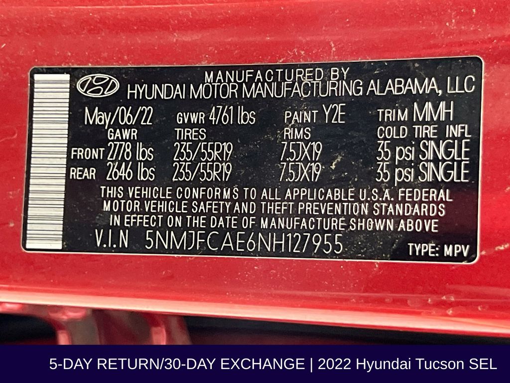 2022 Hyundai Tucson SEL - Photo 37