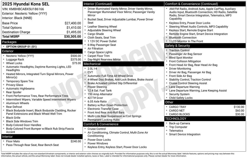 Used 2025 Hyundai Kona SEL SUV