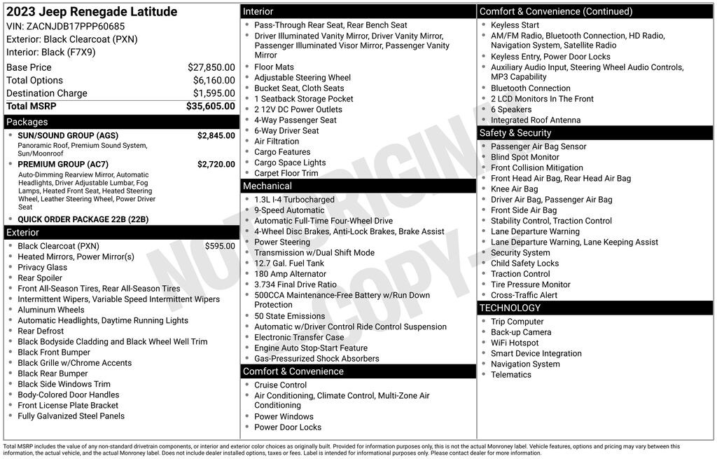 Used 2023 Jeep Renegade Latitude SUV