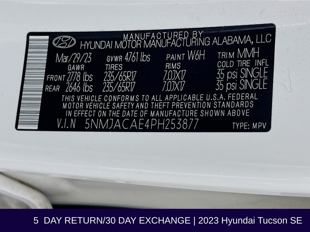 2023 Hyundai Tucson SE - Photo 35