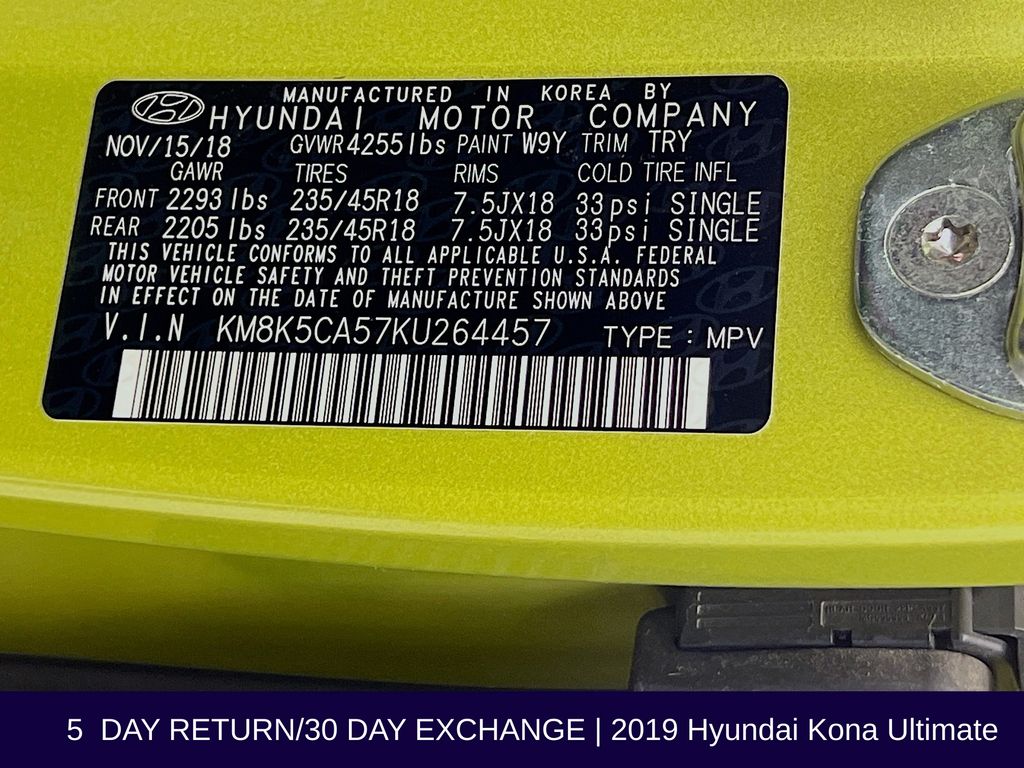 2019 Hyundai Kona Ultimate - Photo 37
